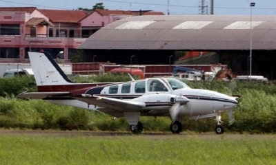 Avioneta decomisada por la FELCN en San Matías 
