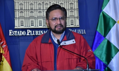 El ministro de la Presidencia, Alfredo Rada