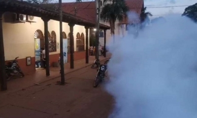 San Ignacio de Velasco fumiga contra el denge.