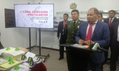 Ministro Romero, informó el hecho en una conferencia de prensa/Foto. RRSS