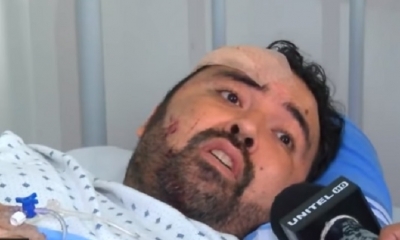 La  víctima se recupera en el hospital/Foto. Captura de pantalla 