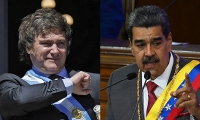 Javier Milei y Nicolás Maduro intercambiaron ofensas en las últimas horas.