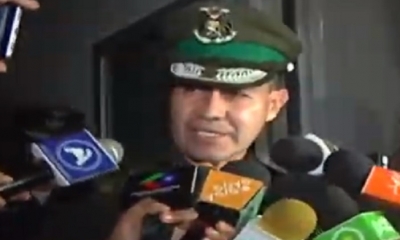Igor Echegaray comandante de la Policía de  Santa Cruz/Foto.Captura de pantalla