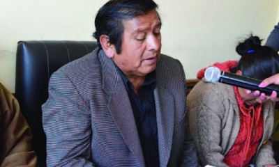 Eliseo Suxo, ejecutivo de la Central Obrera Regional/Foto. RRSS