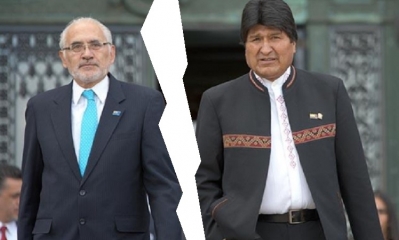 Carlos Mesa y Evo Morales/Foto. Kandire