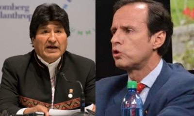 Evo Morales y Tuto Quiroga/Foto. Kandire.bo