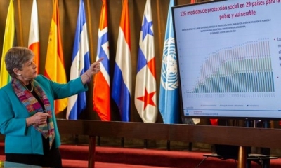 La secretaria ejecutiva de la CEPAL, Alicia Bárcena
