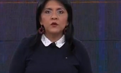 Gísela López, Ministra de Comunicación/Foto. Captura de pantalla