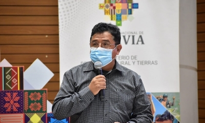El ministro de Desarrollo Rural y Tierras, Remmy Gonzales