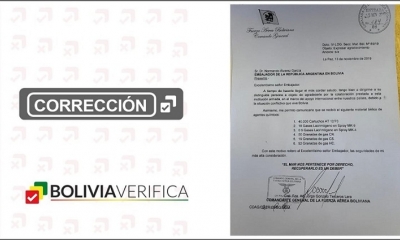 Bolivia Verifica retiró 