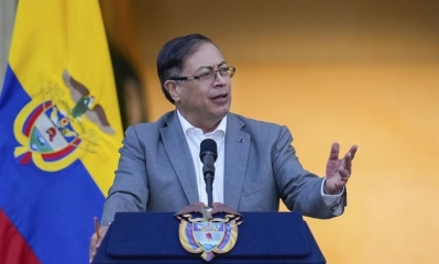 El presidente de Colombia Gustavo Petro. 