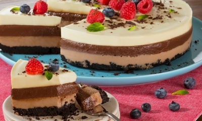 Mousse de tres leches y chocolate 