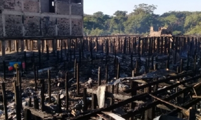 Así quedó la zona/Foto. RRSS
