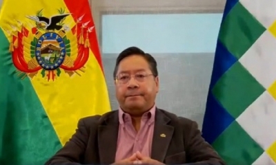 El presidente de Bolivia Luis Arce.