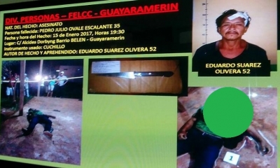 Así fue aprehendido el sentenciado el 2017/Foto. RRSS