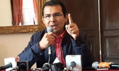 Eberth Almendras, jefe de Gabinete de la Gobernación de Chuquisaca/Foto. RRSS