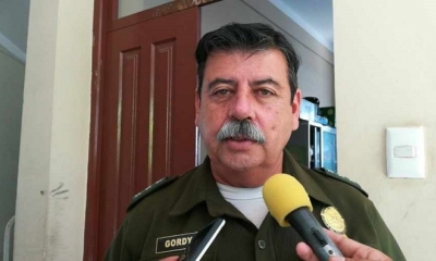 El comandante departamental de la Policía de Tarija, Fredy Gordy