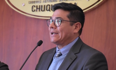 El alcalde de Sucre, Enrique Leaño.