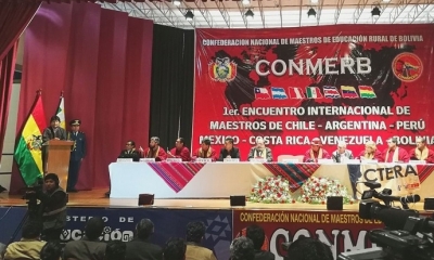 Primer Encuentro Internacional de Maestros de Latinoamérica. Foto: ABI