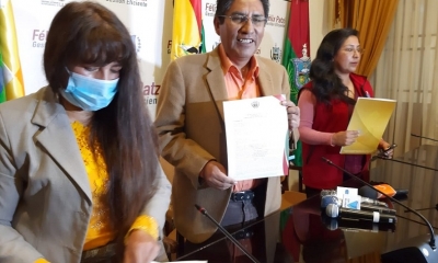  El gobernador paceño Félix Patzi