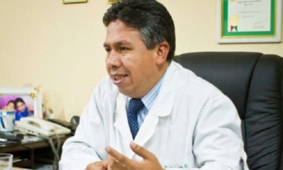 Luis Larrea, presidente del Colegio Médico de La Paz/Foto. RRSS