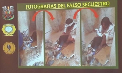 La joven hizo circular las fotos del supuesto secuestro/Foto.RRSS