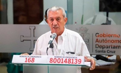 El secretario de Salud de la Gobernación de Santa Cruz, Óscar Urenda