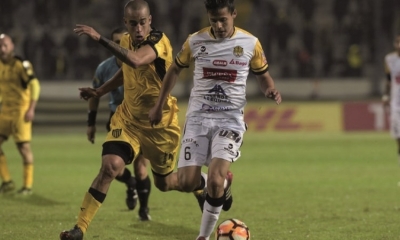 Un pasaje del partido que se disputo en Uruguay entre Peñarol y The Strongers en 2018