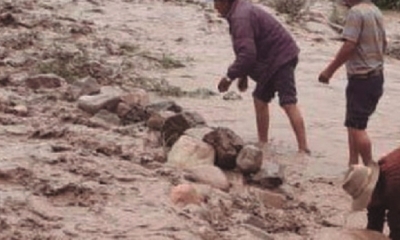 Un río en Vinto creció y arrastró a una menor.