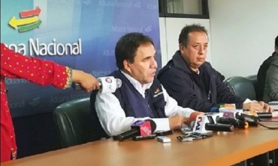El gerente nacional de fiscalización de la Aduana Nacional de Bolivia, José Blacutt. Foto: Jesús Alanoca