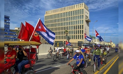 La caravana que se realizó en La Habana. | AFP