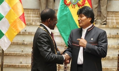  El presidente Evo Morales recibió a su colega de Guinea Ecuatorial 