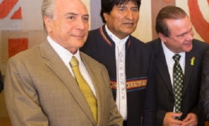 Michel Temer y Evo Morales