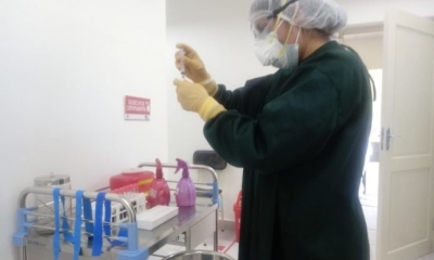 Toma de muestras rápidas de Covid-19 en Tarija