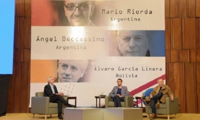 La segunda autoridad comentó anoche las exposiciones de dos especialistas