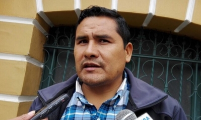 Jacinto Herrera, secretario ejecutivo de la Confederación Sindical Única de Trabajadores Campesinos de Bolivia. Foto: Internet