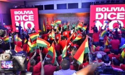 Bolivia Dice No realizó su primer acto este miércoles en la ciudad de Santa Cruz.