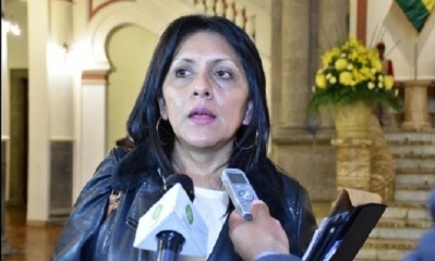 Gisela López, ministra de comunicación. Foto: Internet