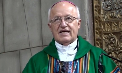 Obispo de la Diócesis de El Alto, monseñor Eugenio Scarpellini, Foto/RRSS