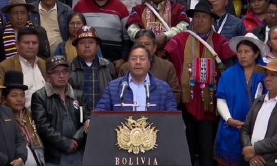 Foto/ Captura de pantalla: El presidente Luis Arce