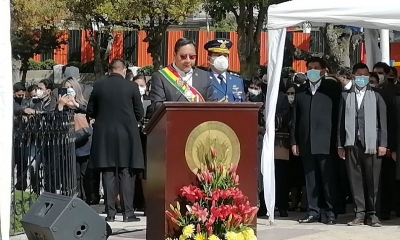 El presidente Luis Arce 