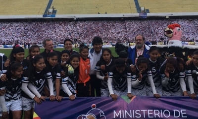 El presidente Evo Morales, quien se encargó de la clausura de ese evento deportivo que en su fase final se desarrolló en la ciudad de La Paz 