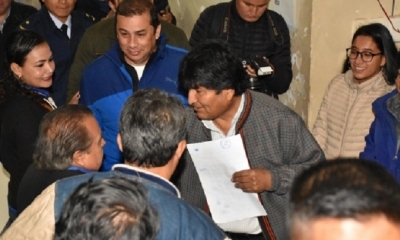 El presidente Evo Morales