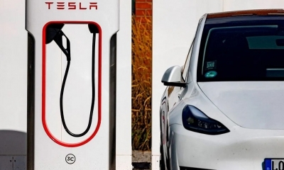 Tesla es la marca líder entre los autos eléctricos. | Fuente: AFP