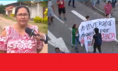 La docente deslinda responsabilidad/Foto. Kandire