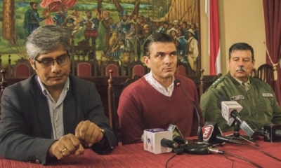 Las autoridades en conferencia de prensa confirmaron la Cumbre/Foto. RRSS