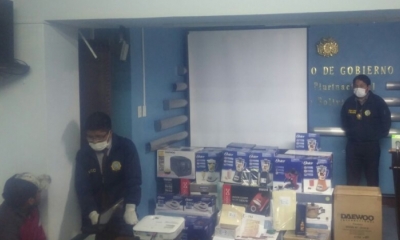 La policía recuperó mercadería valuada/Foto. ANF
