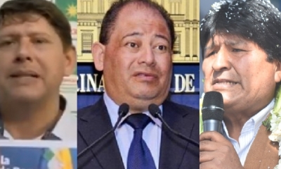 José Carlos Gutiérrez, Carlos Romero y Evo Morales/Foto. Kandire