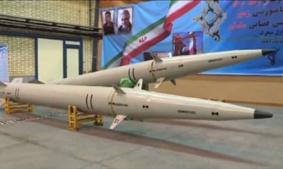 Misil balístico Raad-500 de corto alcance del Cuerpo de la Guardia Revolucionaria Islámica de Irán (IRGC)