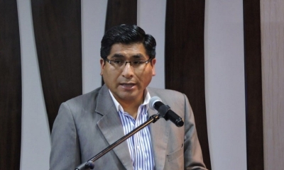  ministro de Desarrollo Productivo y Economía Plural, Néstor Huanca.